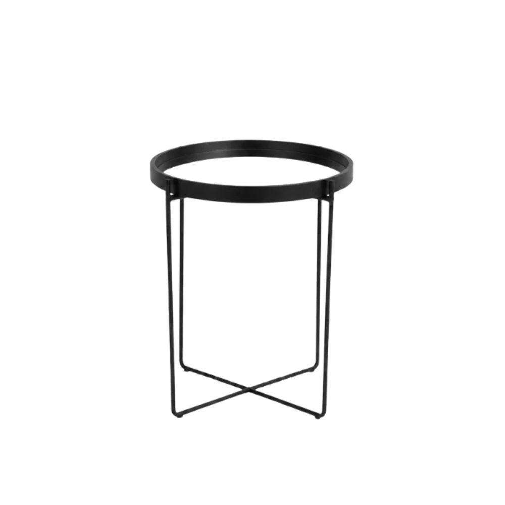 mirrored zen side table hire ffff