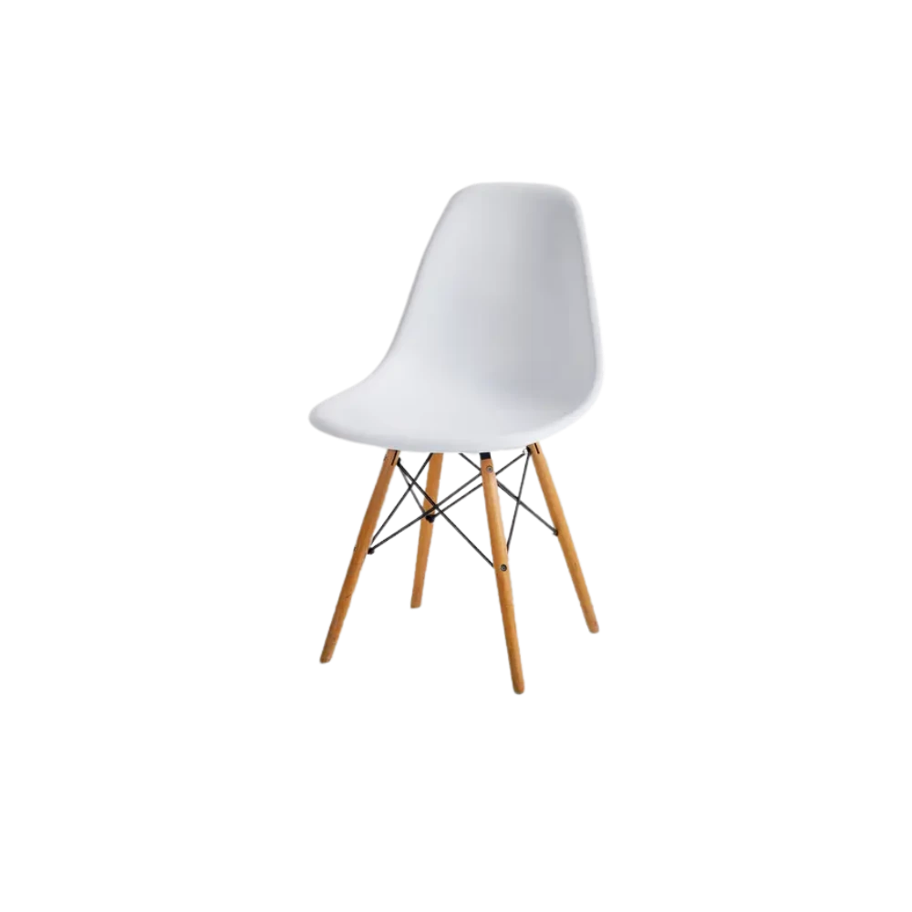 white eames chair na hire