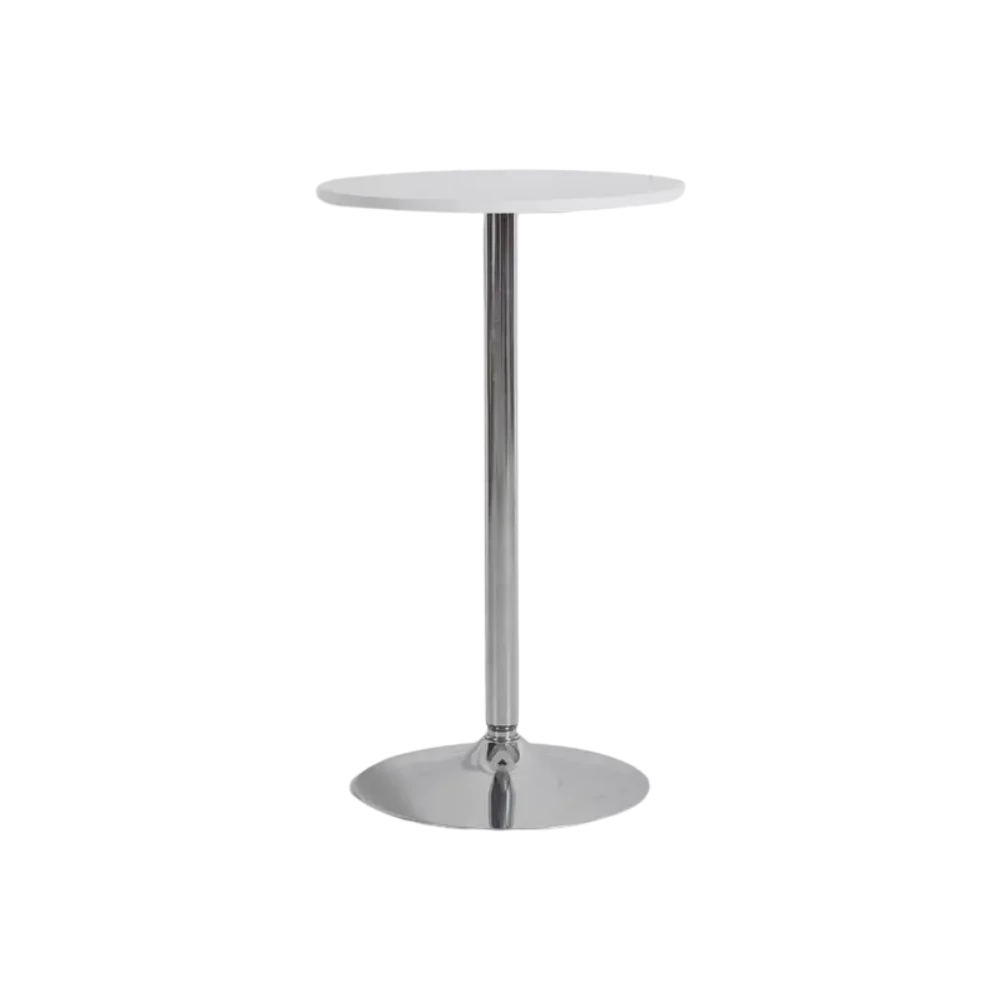 white round poseur table hire ff