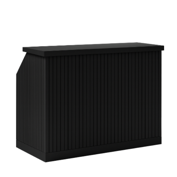 black slatted bar hire chl2