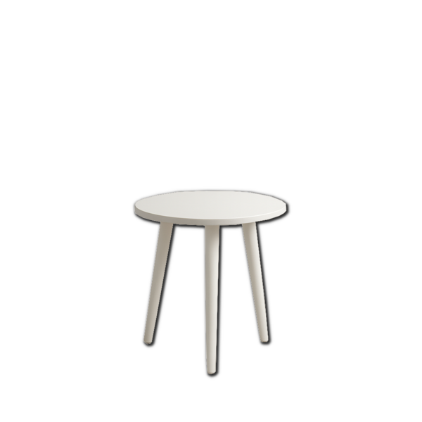ch white helsinki side table hire