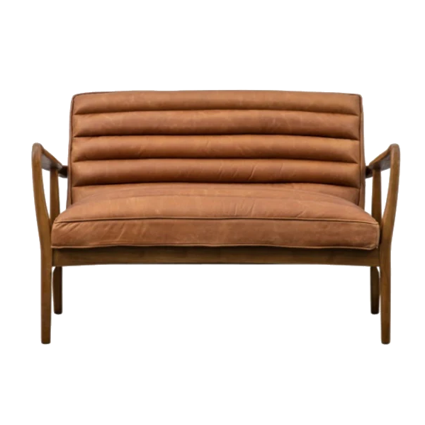 downtown brown leather sofa hire f