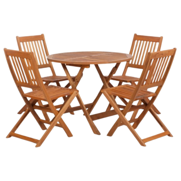 hire teak garden set table