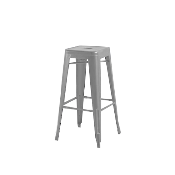 silver bistro bar stool chl