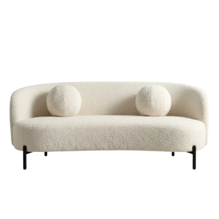  Boucle Curve Sofa