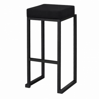 Black Cubic Bar Stool