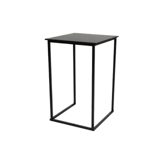 Black Cubic Poseur Table