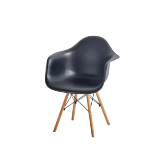 Black Eames Chair (Arms)