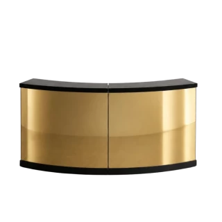 Round Mirror Bar (Gold) Quarter
