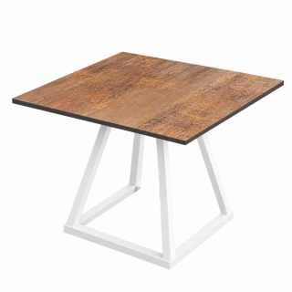 Trap Low Table White Frame