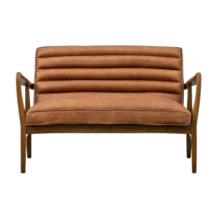 Downtown Leather Sofa (Brown)